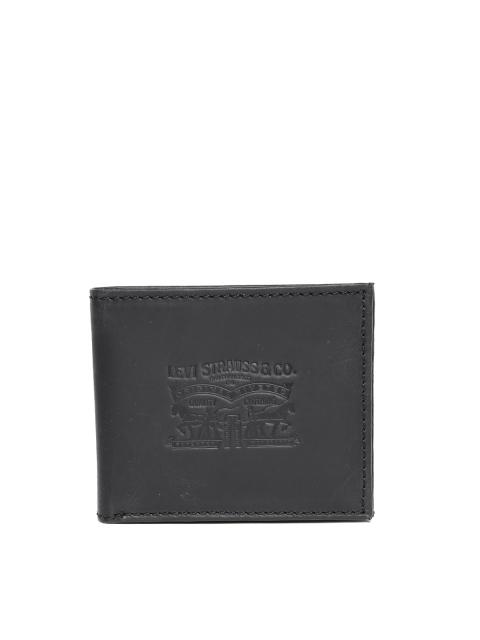 Levis Men Black Genuine Leather Wallet