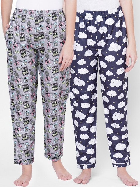 FashionRack Women Set of 2 Multi Printed Lounge Pants 
FashionRack Women Set of 2 Multi Printed Lounge Pants