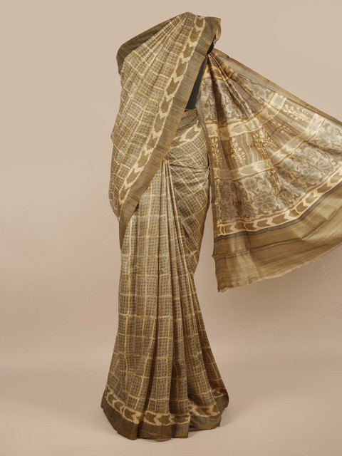 Pothys Green & Beige Ethnic Motifs Jute Silk Saree
Pothys Green & Beige Ethnic Motifs Jute Silk Saree