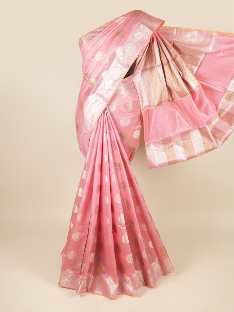 Pothys Pink Woven Design Saree