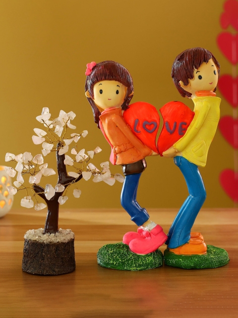 Ferns N Petals Set Of 2 Multicoloured Love Couple Figurine & Rose Quartz Wish Tree, Multi
Ferns N Petals Set Of 2 Multicoloured Love Couple Figurine & Rose Quartz Wish Tree, Multi