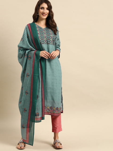 all about you Women Green Geometric Printed Thread Work Indie Prints Kurta With Dupatta
all about you Women Green Geometric Printed Thread Work Indie Prints Kurta With Dupatta