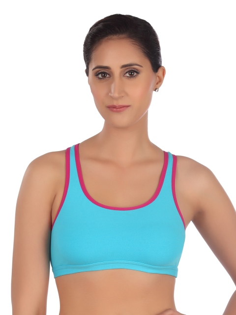Triumph Beginner Bra 66 Crop Top Wireless Non Padded Full Coverage and Medium Support Cotton Bra, Turquoise blue
Triumph Beginner Bra 66 Crop Top Wireless Non Padded Full Coverage and Medium Support Cotton Bra, Turquoise blue