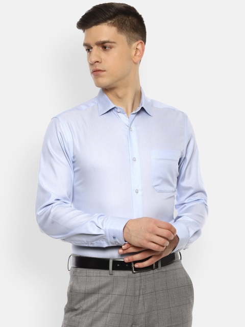 Louis Philippe Men Blue Slim Fit Micro Checks Semi Sheer Pure Cotton Checked Formal Shirt
Louis Philippe Men Blue Slim Fit Micro Checks Semi Sheer Pure Cotton Checked Formal Shirt