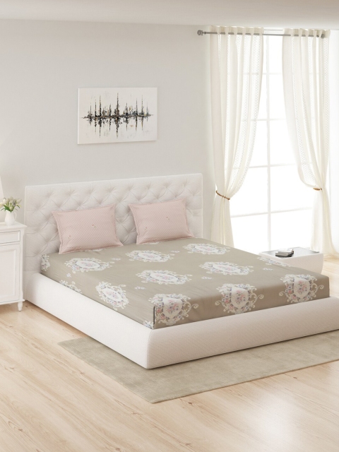 Monte Carlo Greyu Ethnic Motifs Printed 210 TC 1 King Bedsheet with 2 Pillow Cover, Grey
Monte Carlo Greyu Ethnic Motifs Printed 210 TC 1 King Bedsheet with 2 Pillow Cover, Grey