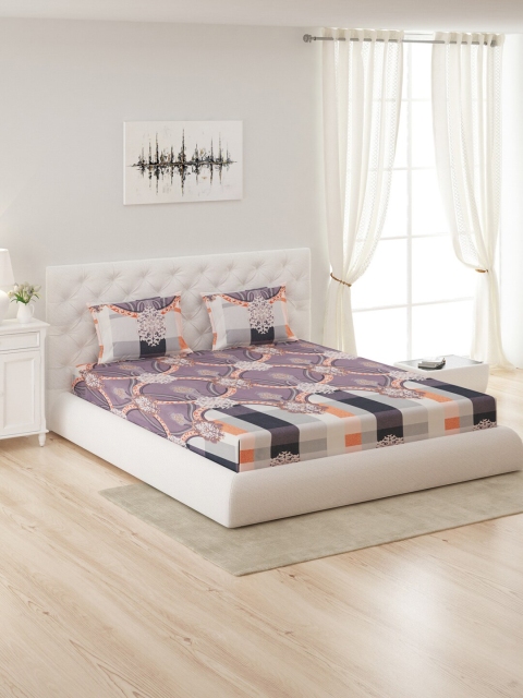 Monte Carlo Purple & Orange Ethnic Motifs 130 GSM Queen Bedsheet with 2 Pillow Covers
Monte Carlo Purple & Orange Ethnic Motifs 130 GSM Queen Bedsheet with 2 Pillow Covers
