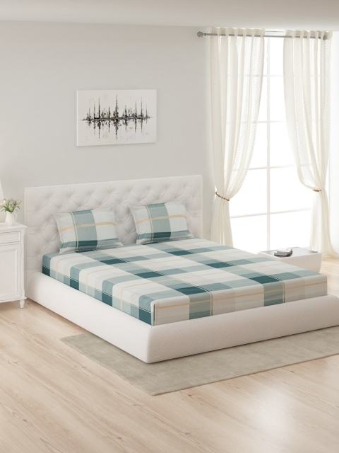 Monte Carlo White & Green Geometric 210 TC Cotton King Bedsheet with 2 Pillow Covers
Monte Carlo White & Green Geometric 210 TC Cotton King Bedsheet with 2 Pillow Covers