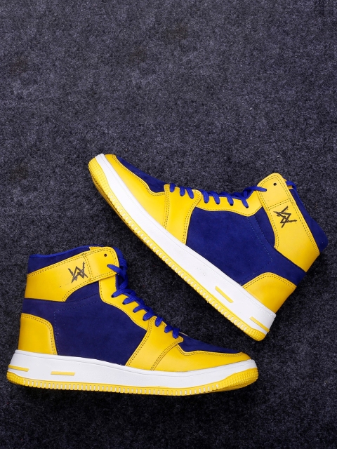 Woakers Men Blue Colourblocked Sneakers