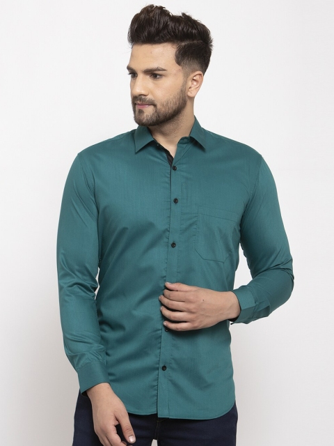 JAINISH Men Green Comfort Casual Shirt