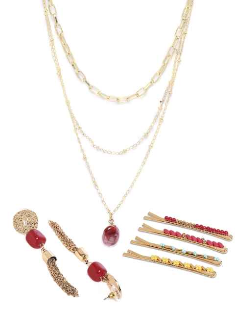 Belleziya Combo Pack of 6 Jewellery, Multi