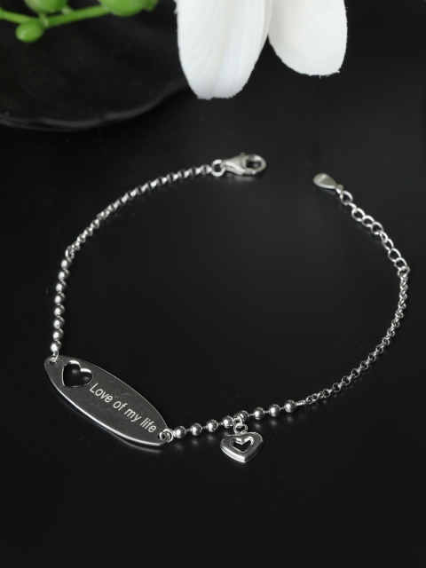 SHEER by Priyaasi Women Silver-Plated 925 Sterling Silver Love Of My Life Charm Bracelet
SHEER by Priyaasi Women Silver-Plated 925 Sterling Silver Love Of My Life Charm Bracelet