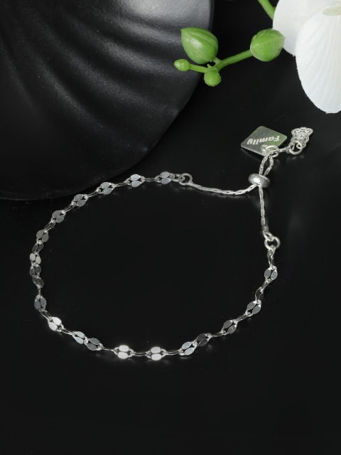 SHEER by Priyaasi Women Silver-Toned Silver Handcrafted Silver-Plated Charm Bracelet
SHEER by Priyaasi Women Silver-Toned Silver Handcrafted Silver-Plated Charm Bracelet