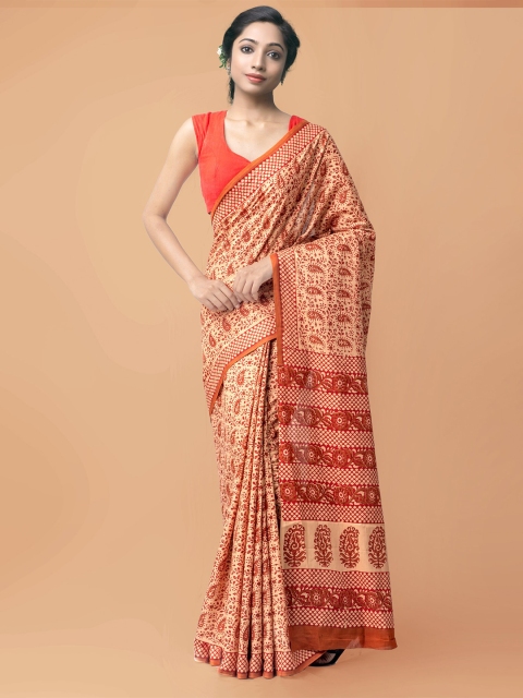 Unnati Silks Brown & Maroon Printed Pure Cotton Handloom Sustainable Block Print Saree
Unnati Silks Brown & Maroon Printed Pure Cotton Handloom Sustainable Block Print Saree