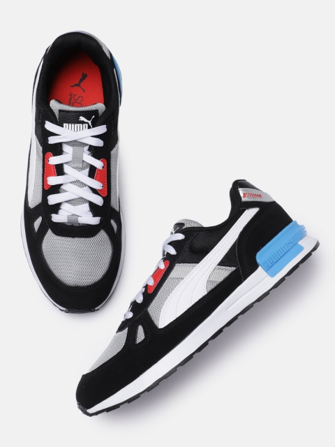 Puma Unisex Black & Grey Graviton Pro Sneakers