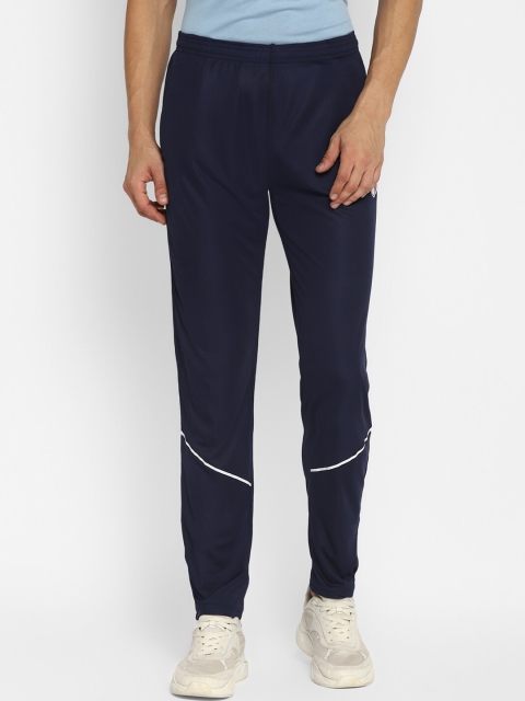 IMT Men Navy Blue Solid Track Pants