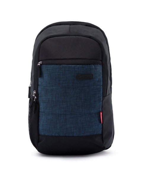 Harissons Unisex Black & Blue Laptop Bag