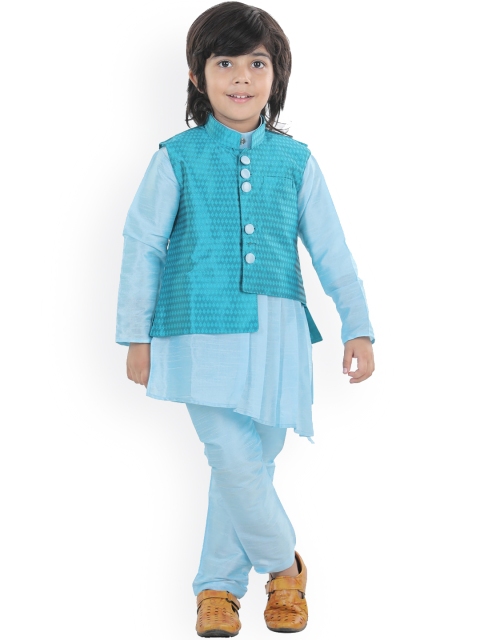 BownBee Boys Blue Kurta with Pyjamas