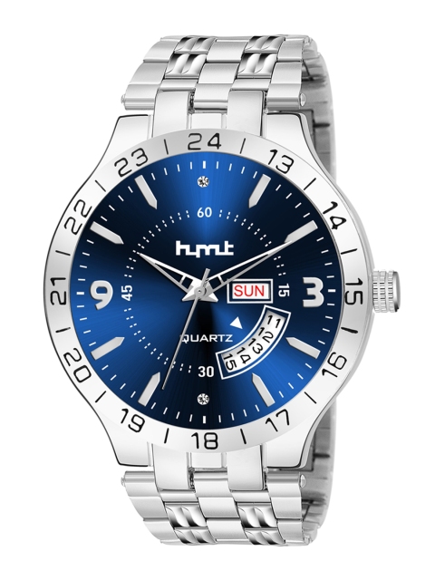 HYMT Men Blue Dial & Silver Toned Stainless Steel Bracelet Style Straps Analogue Watch HMTY-6007
HYMT Men Blue Dial & Silver Toned Stainless Steel Bracelet Style Straps Analogue Watch HMTY-6007