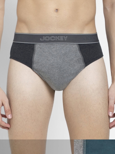 Jockey Men Grey Super Combed Cotton Colourblocked Pack of 2 Briefs 13347136-1-13347158-1
Jockey Men Grey Super Combed Cotton Colourblocked Pack of 2 Briefs 13347136-1-13347158-1