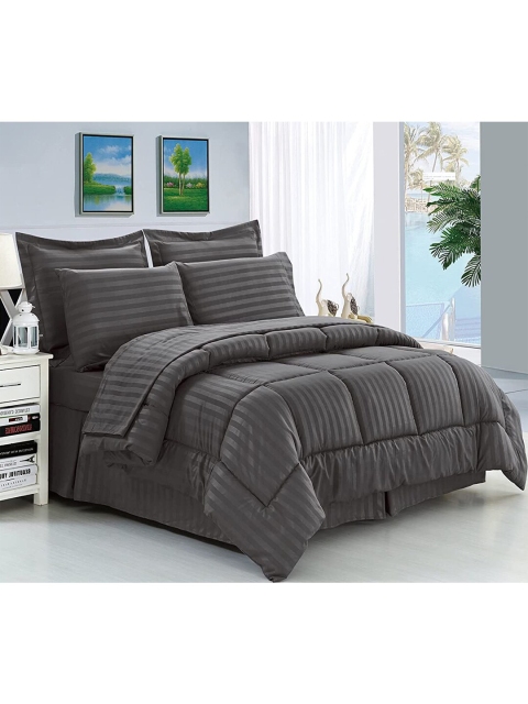 LINENWALAS Happy Sleeping Grey Striped Microfiber Mild Winter 300 GSM Double Bed Comforter
LINENWALAS Happy Sleeping Grey Striped Microfiber Mild Winter 300 GSM Double Bed Comforter