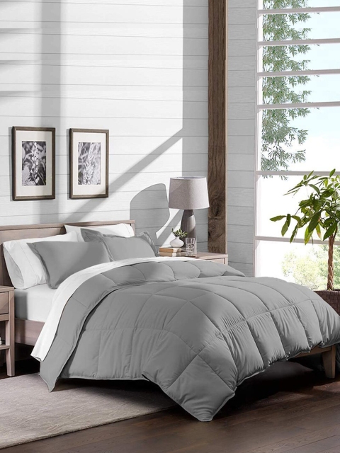 LINENWALAS Happy Sleeping Silver-Toned Microfiber Mild Winter 300 GSM Double Bed Comforter
LINENWALAS Happy Sleeping Silver-Toned Microfiber Mild Winter 300 GSM Double Bed Comforter