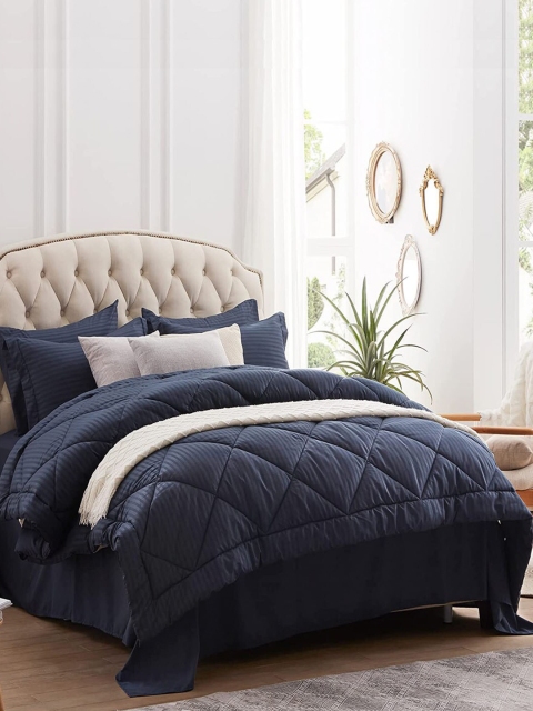 LINENWALAS Happy Sleeping Navy Blue Checked Microfiber Mild Winter 300 GSM Single Bed Comforter
LINENWALAS Happy Sleeping Navy Blue Checked Microfiber Mild Winter 300 GSM Single Bed Comforter