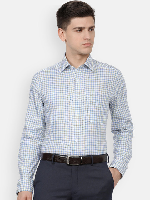 Louis Philippe Men Blue Checked Formal Shirt
Louis Philippe Men Blue Checked Formal Shirt