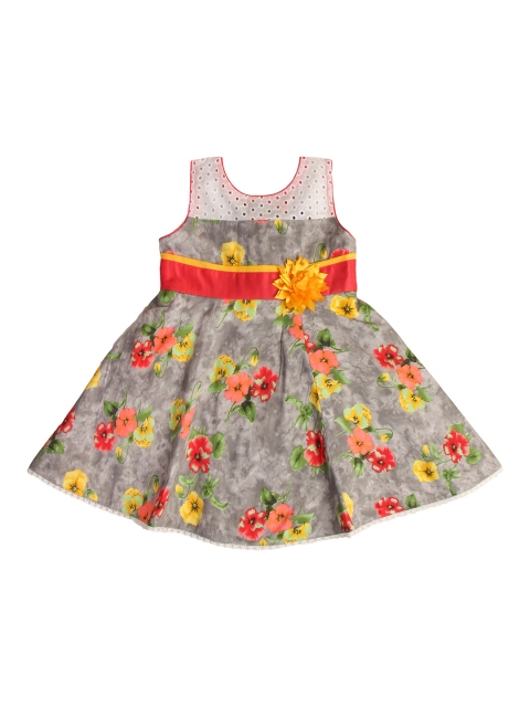Enfance Grey Floral Dress