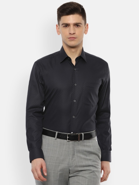 Luxure by Louis Philippe Men Black Geometric Textured Pure Cotton Printed Formal Shirt
Luxure by Louis Philippe Men Black Geometric Textured Pure Cotton Printed Formal Shirt