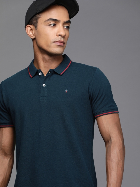 Louis Philippe Jeans Men Navy Blue Brand Logo Printed Polo Collar Pure Cotton T-shirt
Louis Philippe Jeans Men Navy Blue Brand Logo Printed Polo Collar Pure Cotton T-shirt