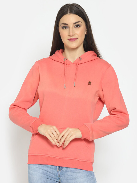 Hapuka Women Pink Solid Hooded Sweatshirt
Hapuka Women Pink Solid Hooded Sweatshirt
