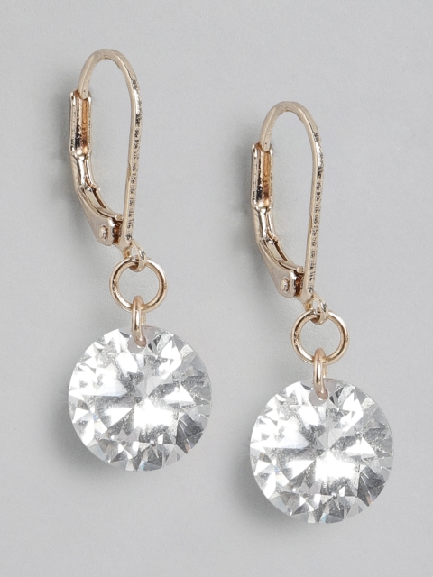 Forever New Rose Gold Plated Geometric Drop Earrings