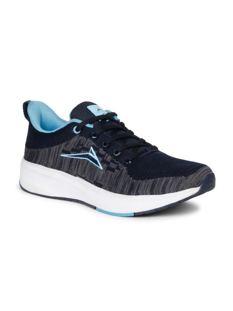 JQR Men Navy Blue Mesh Running Shoes
