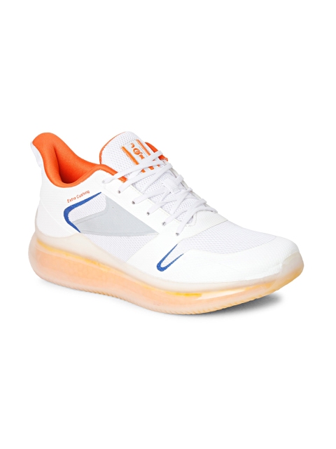 JQR Men White Mesh Running Shoes