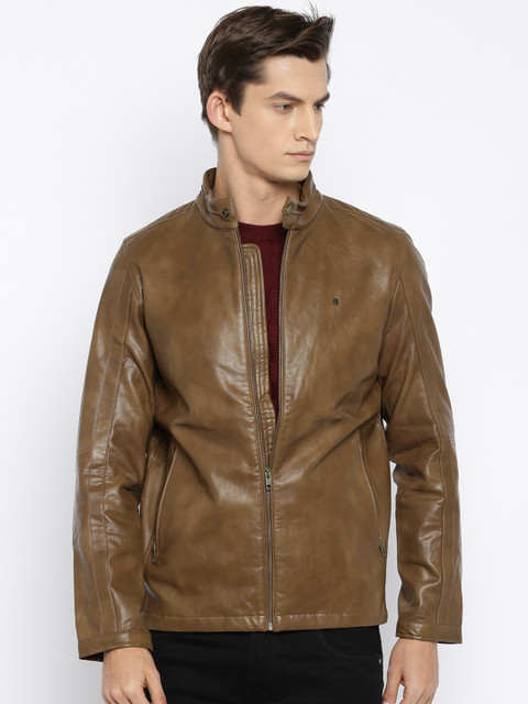 SPYKAR Brown Biker Jacket 
SPYKAR Brown Biker Jacket