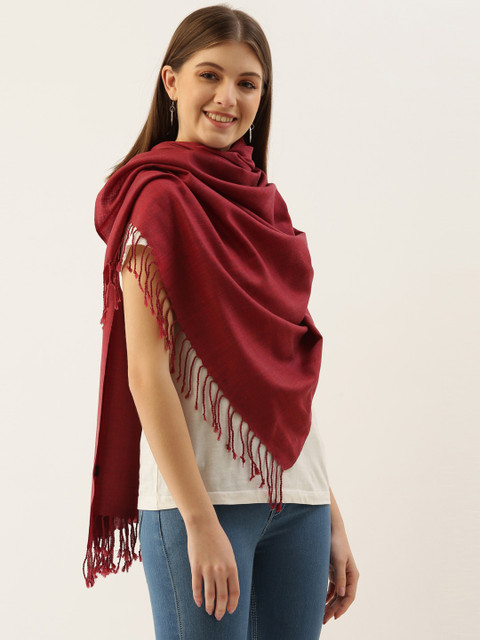 Pashmoda Women Maroon Wool Stole
Pashmoda Women Maroon Wool Stole