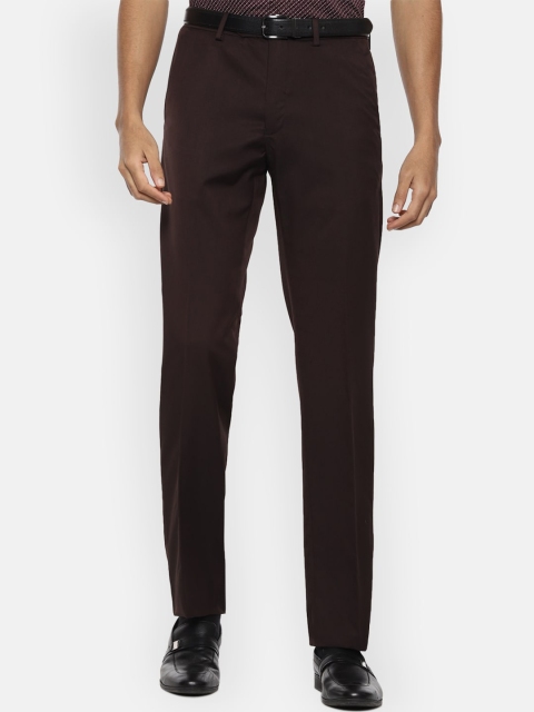 Van Heusen Men Brown Trousers