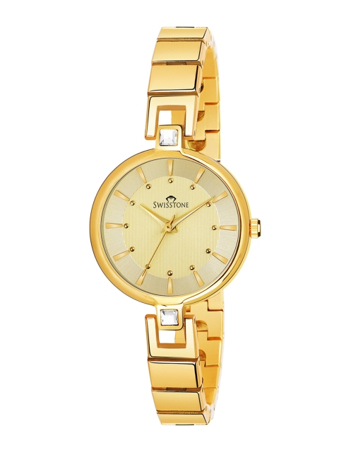 SWISSTONE Women Gold-Toned Brass Dial & Gold-Plated Straps Analogue Watch JEWELS149-GOLD
SWISSTONE Women Gold-Toned Brass Dial & Gold-Plated Straps Analogue Watch JEWELS149-GOLD