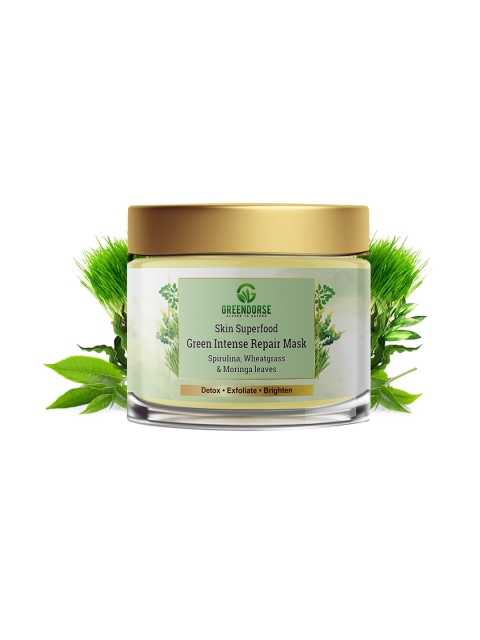 GREENDORSE Skin-Superfood Brightening Detox Green Intense Repair Powder Mask - 100 g
GREENDORSE Skin-Superfood Brightening Detox Green Intense Repair Powder Mask - 100 g