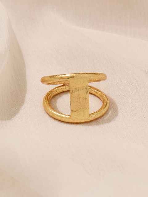 Pipa Bella Women Gold-Plated Geometric Ring