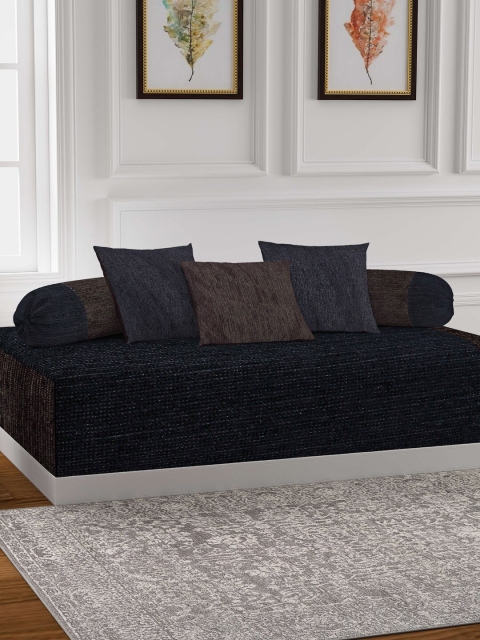 KLOTTHE Set Of 6 Diwan Set, Brown