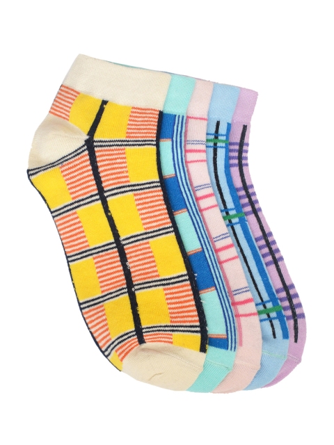 MARC Women Set of 5 Above Ankle-Length Socks, Multi