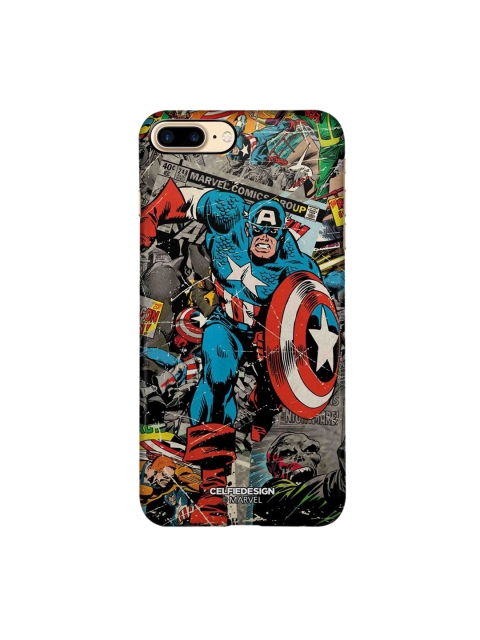 CelfieDesign Multi-coloured Comic Captain America iPhone 8 Plus Slim Back Case, Black
CelfieDesign Multi-coloured Comic Captain America iPhone 8 Plus Slim Back Case, Black