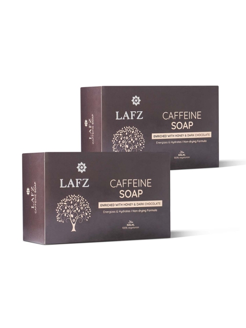 LAFZ Pack of 2 Caffeine Non-Drying Soap Enriched With Honey & Dark Chocolate 100 g each, Brown
LAFZ Pack of 2 Caffeine Non-Drying Soap Enriched With Honey & Dark Chocolate 100 g each, Brown