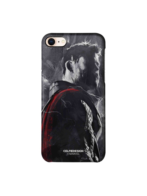 CelfieDesign Black & Grey Charcoal Art Thor iPhone 8 Slim Back Case