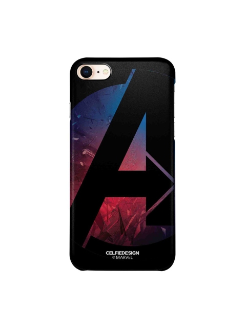 CelfieDesign Black & Blue A For Avengers iPhone 8 Slim Back Case