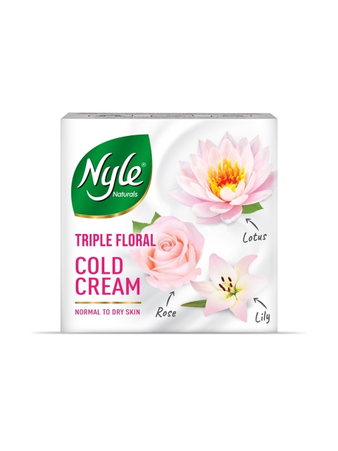 Nyle Naturals Triple Floral Cold Cream for Natural Glow & Skin Nourishment - 50 ml, Off white
Nyle Naturals Triple Floral Cold Cream for Natural Glow & Skin Nourishment - 50 ml, Off white