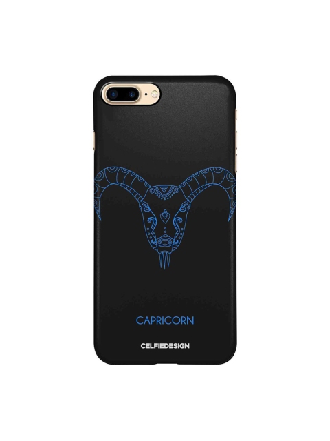 CelfieDesign Black & Blue Capricorn Graphic Printing iPhone 8 Plus Slim Back Case
