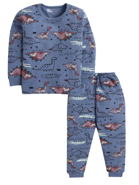 Hopscotch Boys Blue & White Printed T-shirt with Pyjamas
Hopscotch Boys Blue & White Printed T-shirt with Pyjamas