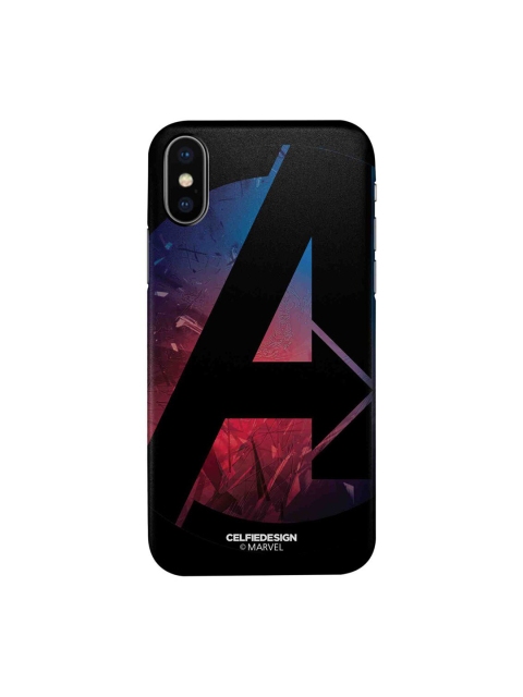 CelfieDesign Black & Blue Avengers iPhone X Slim Back Case